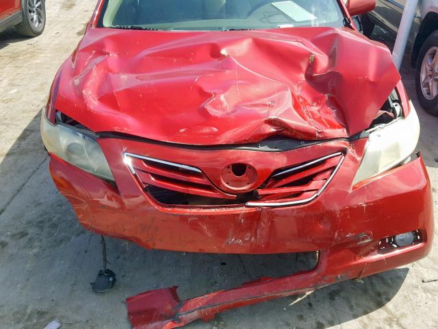 4T1BK46K67U006726 - 2007 TOYOTA CAMRY NEW RED photo 7