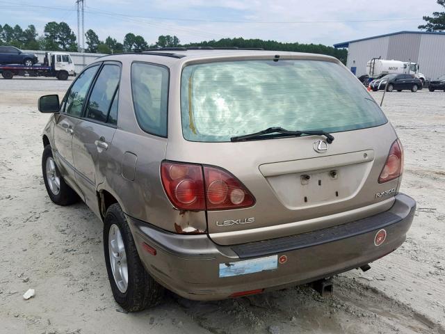 JT6HF10U3X0035191 - 1999 LEXUS RX 300 GOLD photo 3