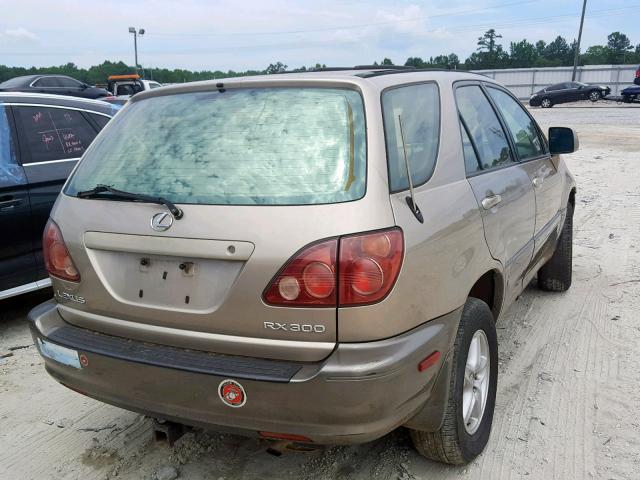 JT6HF10U3X0035191 - 1999 LEXUS RX 300 GOLD photo 4