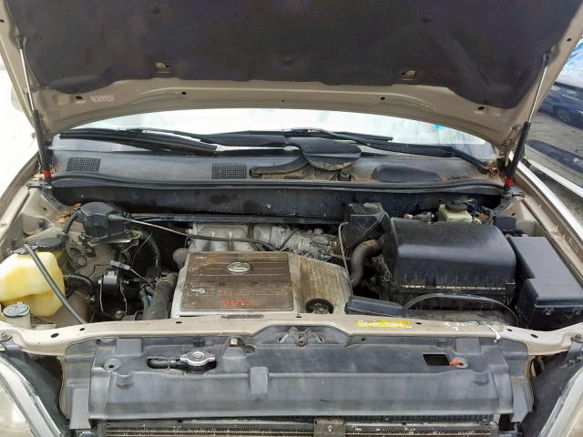 JT6HF10U3X0035191 - 1999 LEXUS RX 300 GOLD photo 7