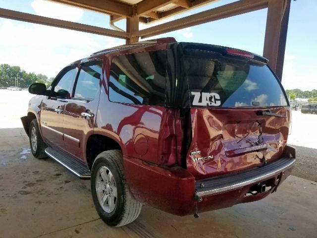 1GKFK03279R128492 - 2009 GMC YUKON DENA MAROON photo 3