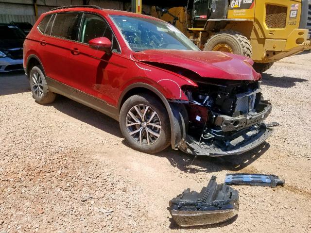 3VV3B7AXXKM078783 - 2019 VOLKSWAGEN TIGUAN SE RED photo 1