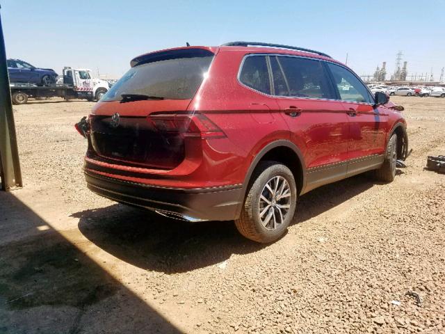 3VV3B7AXXKM078783 - 2019 VOLKSWAGEN TIGUAN SE RED photo 4