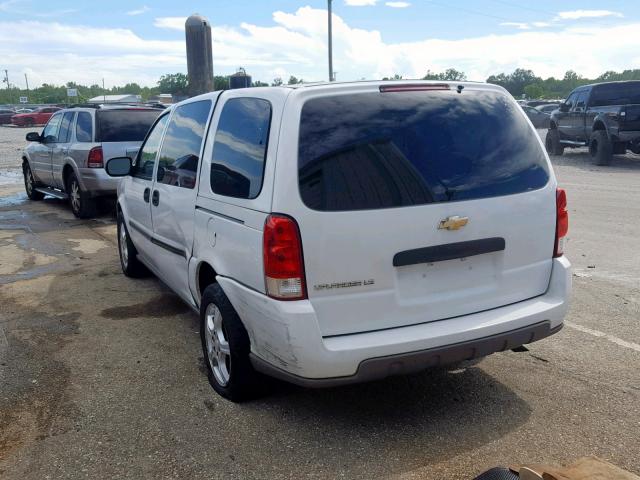 1GNDV23168D137300 - 2008 CHEVROLET UPLANDER L WHITE photo 3