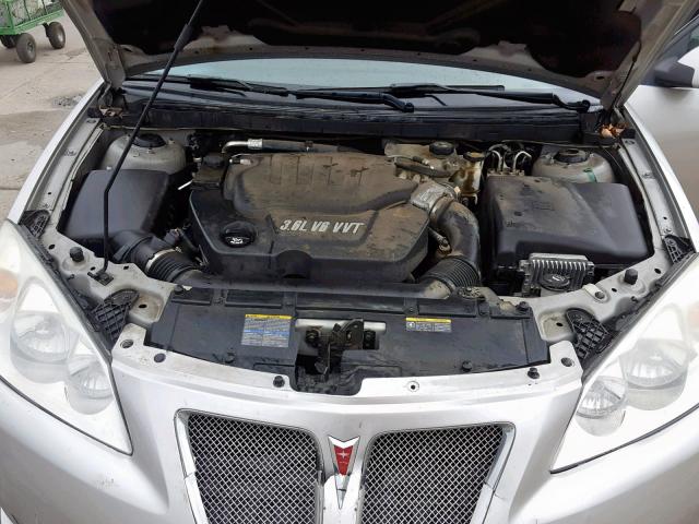 1G2ZM577X84250737 - 2008 PONTIAC G6 GXP GRAY photo 7