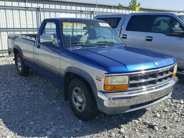 1B7FL26X1SS350181 - 1995 DODGE DAKOTA BLUE photo 1