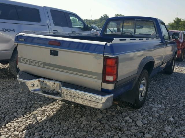 1B7FL26X1SS350181 - 1995 DODGE DAKOTA BLUE photo 4