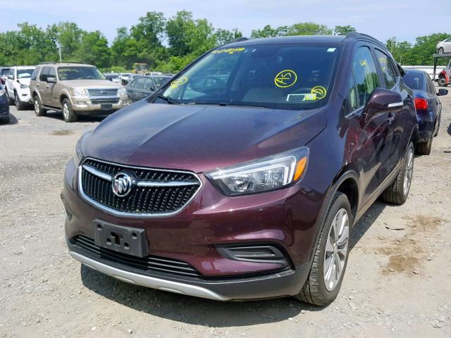 KL4CJESB3HB142794 - 2017 BUICK ENCORE PRE PURPLE photo 2