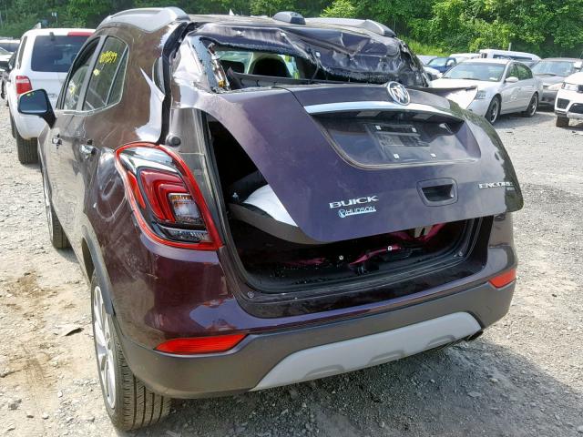 KL4CJESB3HB142794 - 2017 BUICK ENCORE PRE PURPLE photo 3