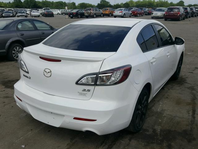 JM1BL1S64A1169957 - 2010 MAZDA 3 S WHITE photo 4