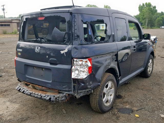 5J6YH28665L005820 - 2005 HONDA ELEMENT EX BLACK photo 4