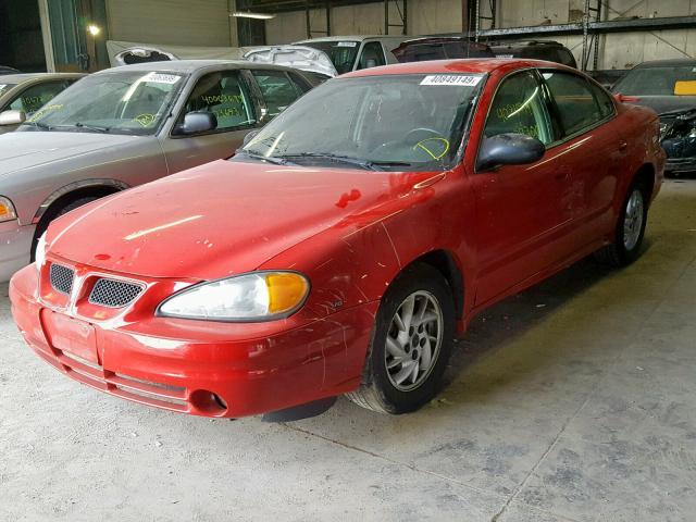 1G2NF52E34C238752 - 2004 PONTIAC GRAND AM S RED photo 2