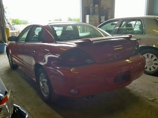 1G2NF52E34C238752 - 2004 PONTIAC GRAND AM S RED photo 3