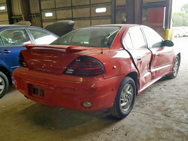 1G2NF52E34C238752 - 2004 PONTIAC GRAND AM S RED photo 4