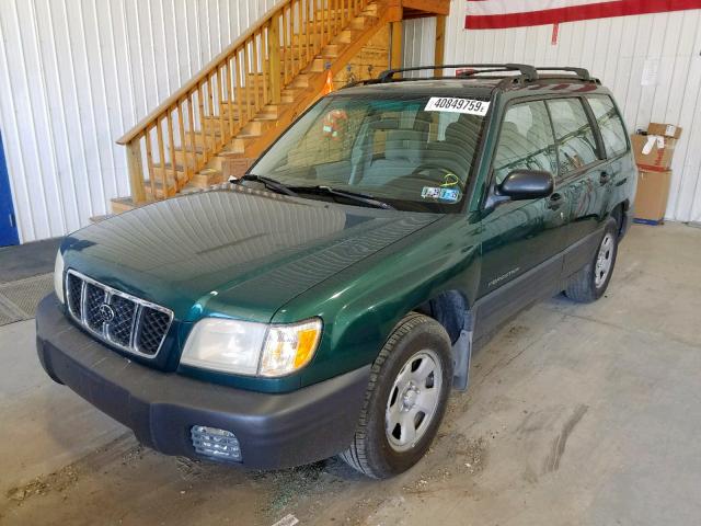 JF1SF63551H764288 - 2001 SUBARU FORESTER L GREEN photo 2