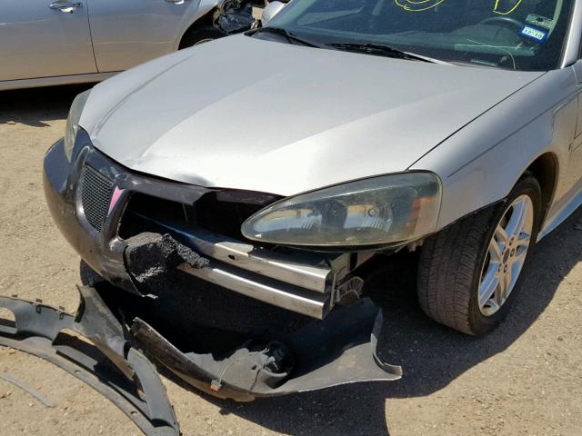 2G2WP552861263061 - 2006 PONTIAC GRAND PRIX SILVER photo 9