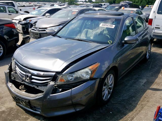 1HGCP2F83CA030594 - 2012 HONDA ACCORD EXL GRAY photo 2