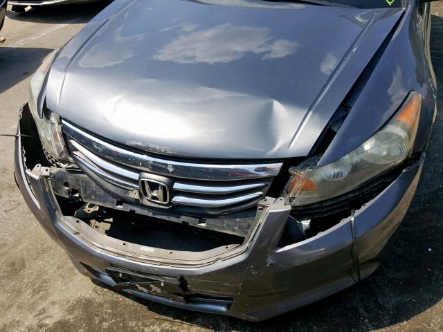 1HGCP2F83CA030594 - 2012 HONDA ACCORD EXL GRAY photo 9