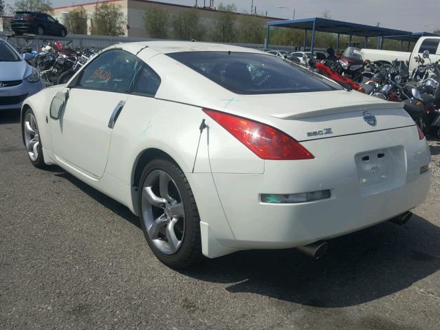 JN1BZ34D28M705855 - 2008 NISSAN 350Z COUPE WHITE photo 3