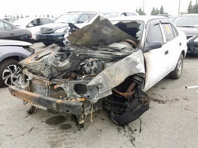 1NXBR12E1YZ373254 - 2000 TOYOTA COROLLA VE WHITE photo 2