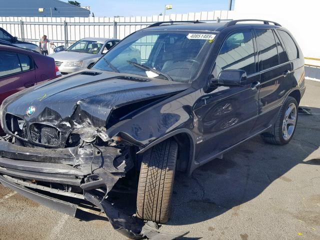 5UXFB33582LH36782 - 2002 BMW X5 4.4I BLACK photo 2