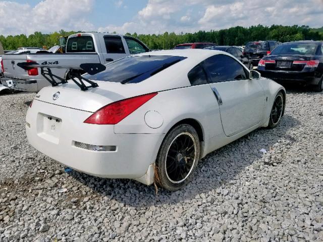 JN1BZ34D87M501169 - 2007 NISSAN 350Z COUPE WHITE photo 4