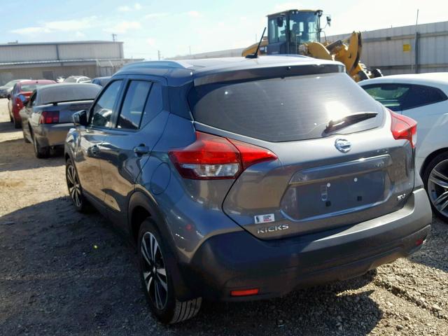 3N1CP5CU4JL538650 - 2018 NISSAN KICKS S CHARCOAL photo 3