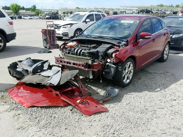 1FADP3N21DL251483 - 2013 FORD FOCUS TITA RED photo 2