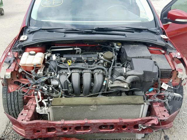 1FADP3N21DL251483 - 2013 FORD FOCUS TITA RED photo 7