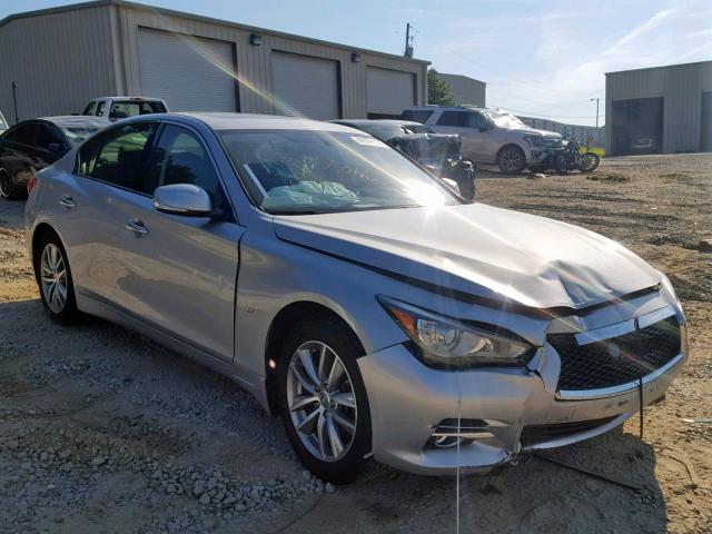 JN1BV7AR4FM393800 - 2015 INFINITI Q50 SILVER photo 1