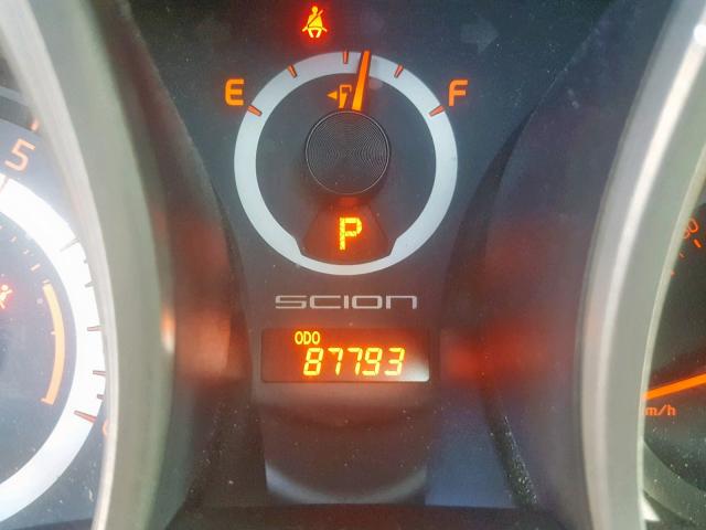 JTKJF5C79D3062874 - 2013 TOYOTA SCION TC შავი ფოტო 8