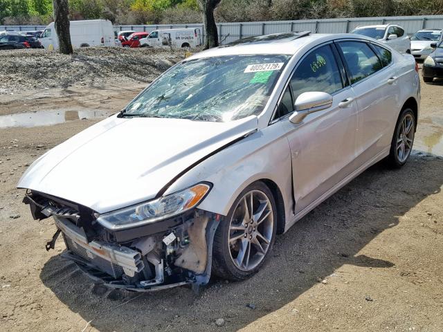 3FA6P0K90DR110964 - 2013 FORD FUSION TIT GRAY photo 2