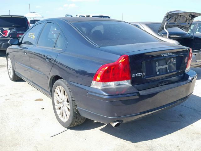 YV1RS547X72646855 - 2007 VOLVO S60 T5 BLUE photo 3