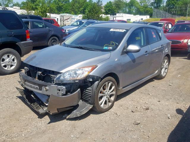 JM1BL1K69B1462934 - 2011 MAZDA 3 S GRAY photo 2