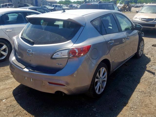 JM1BL1K69B1462934 - 2011 MAZDA 3 S GRAY photo 4