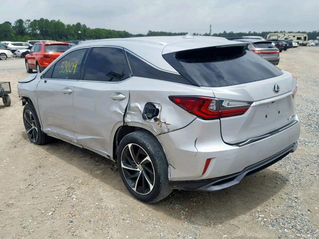 2T2ZFMCA3GC001219 - 2016 LEXUS RX 450H SILVER photo 3