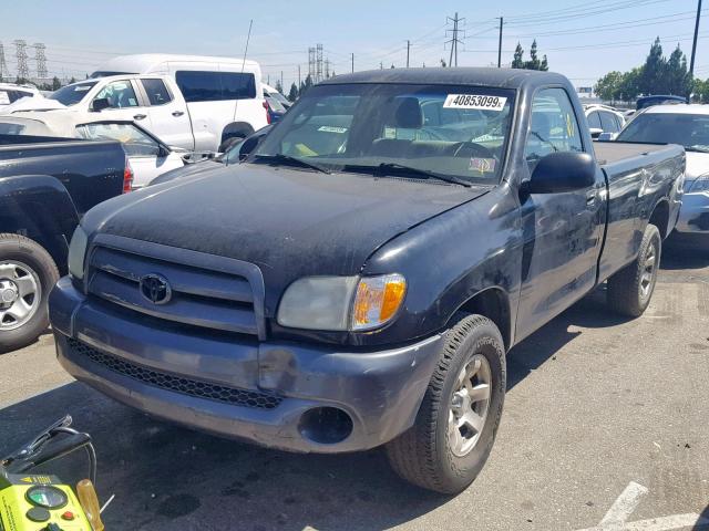 5TBJN321X3S376471 - 2003 TOYOTA TUNDRA BLACK photo 2