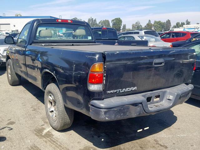 5TBJN321X3S376471 - 2003 TOYOTA TUNDRA BLACK photo 3