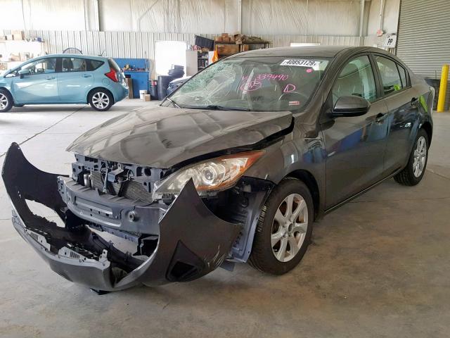 JM1BL1SF0A1339490 - 2010 MAZDA 3 I GRAY photo 2