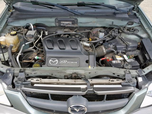 4F2YZ94194KM28322 - 2004 MAZDA TRIBUTE LX GREEN photo 7