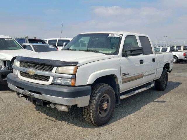 1GCHK23194F120119 - 2004 CHEVROLET SILVERADO WHITE photo 2