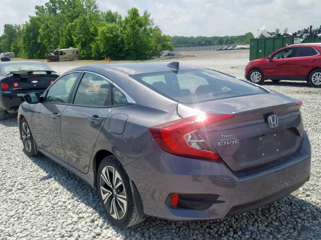 19XFC1F71HE012110 - 2017 HONDA CIVIC EXL GRAY photo 3