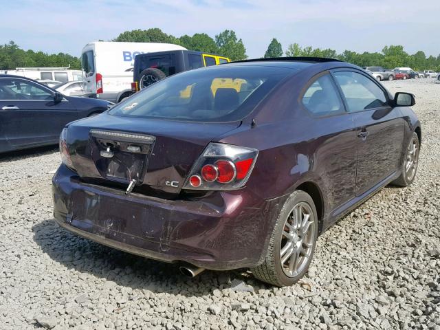 JTKDE167380246851 - 2008 SCION TC MAROON photo 4