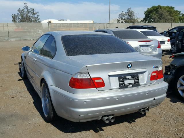 WBSBL93413JR23100 - 2003 BMW M3 SILVER photo 3