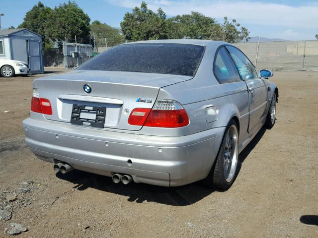 WBSBL93413JR23100 - 2003 BMW M3 SILVER photo 4