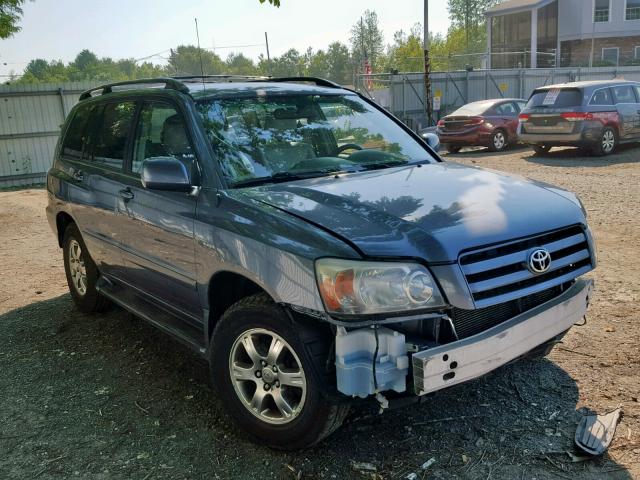 JTEEP21A750098192 - 2005 TOYOTA HIGHLANDER BLUE photo 1