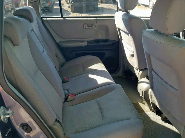 JTEEP21A750098192 - 2005 TOYOTA HIGHLANDER BLUE photo 6