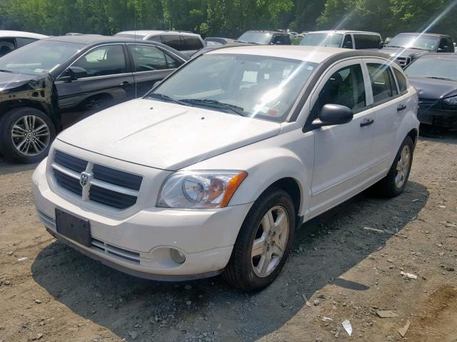 1B3HB48C37D298406 - 2007 DODGE CALIBER SX WHITE photo 2