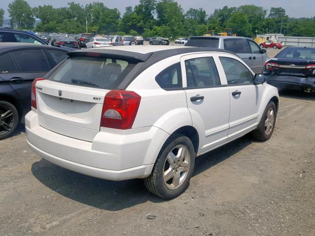 1B3HB48C37D298406 - 2007 DODGE CALIBER SX WHITE photo 4