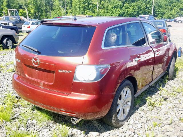 JM3ER29L570131818 - 2007 MAZDA CX-7 MAROON photo 4